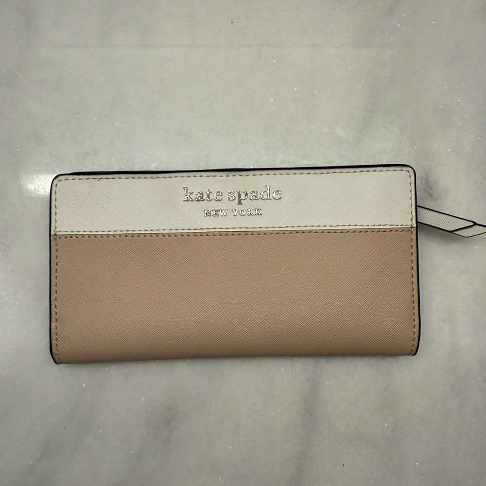 Kate Spade Beige and White Wallet